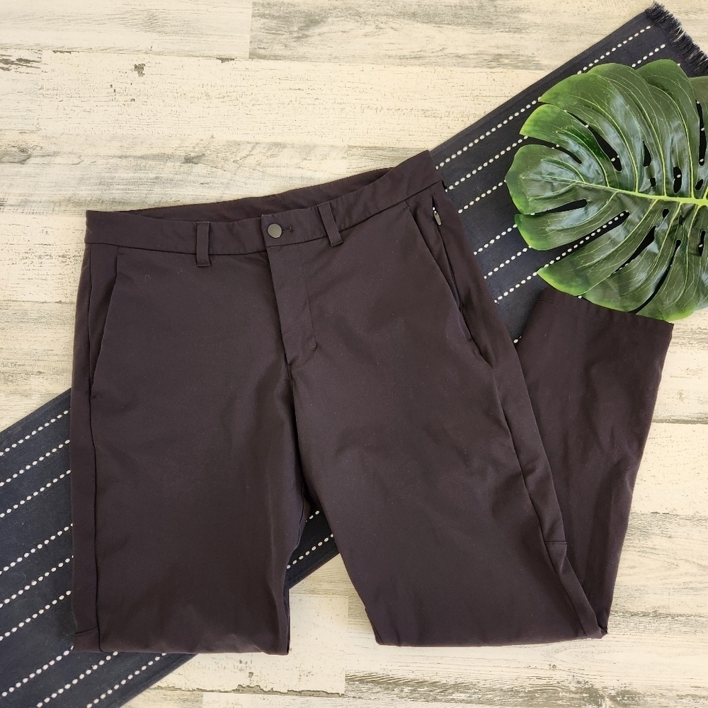 Lululemon Commission Pant Slim Warpstreme Obsidian Size 33